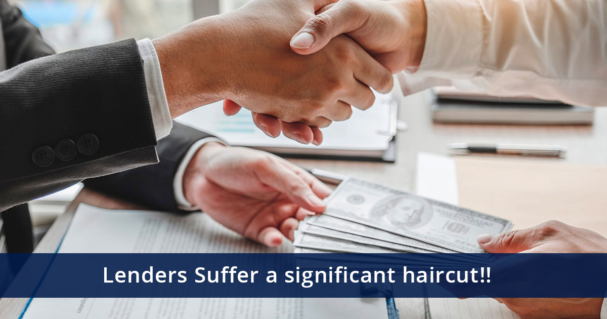 Lenders Suffer a Significant Haircut